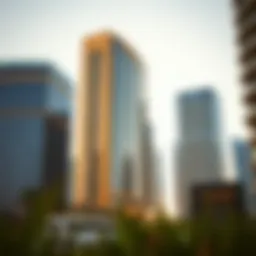 Stunning view of Gold Tower showcasing its modern architecture