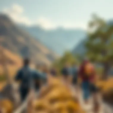 Visitors enjoying hiking trails amidst Hatta's natural beauty