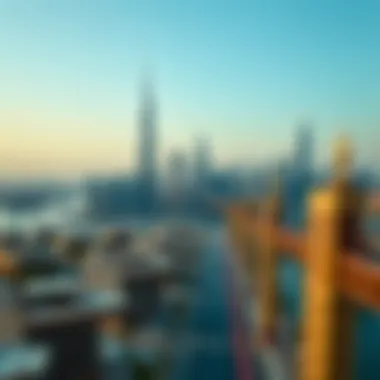 Overview of Dubai skyline with Imtiaz developments