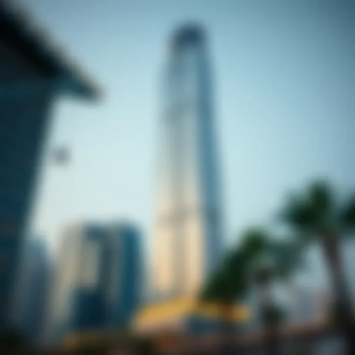 Architectural Brilliance of International Tower Stunning view of International Tower showcasing architectural brilliance