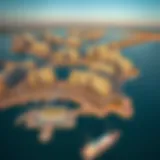 Aerial View of Jumeirah Islands Stunning aerial view of Jumeirah Islands showcasing its unique architecture