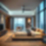 Contemporary living space in JVC showcasing modern design elements