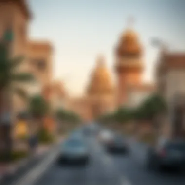 Cultural landmarks along Khalid Bin Al Waleed Road