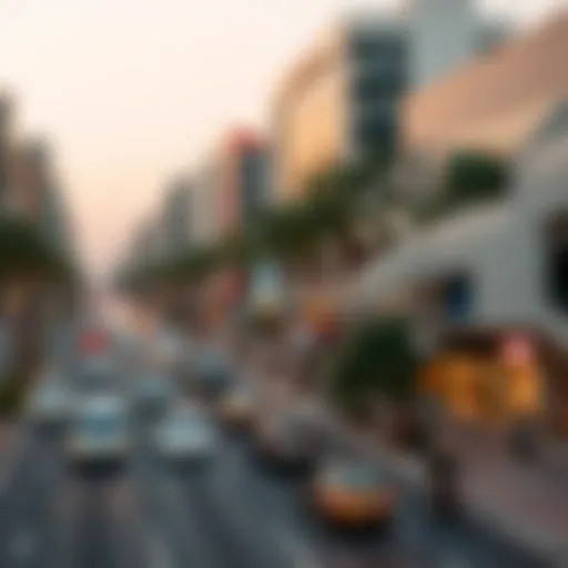 Overview of Khalid Bin Al Waleed Road showcasing vibrant life