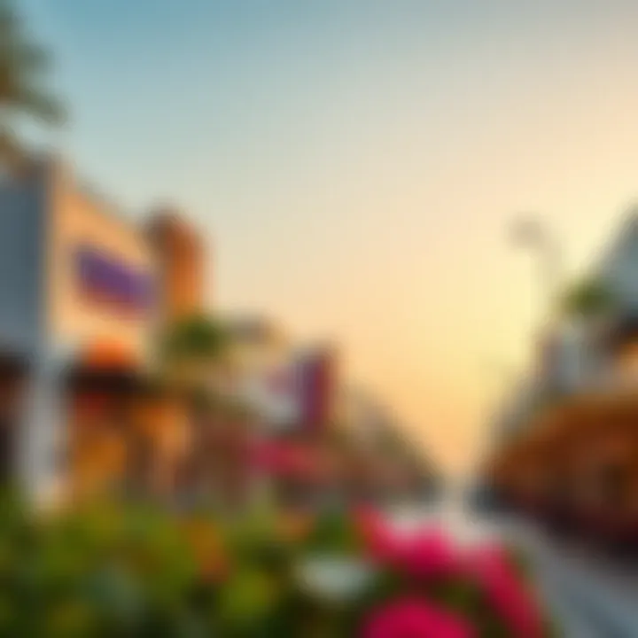 Vibrant La Mer Streetscape Vibrant streetscape showcasing shops and dining at La Mer.
