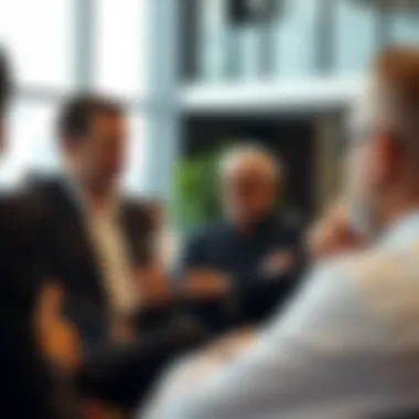 Lewis Allsopp engaging with clients, sharing insights on property investments