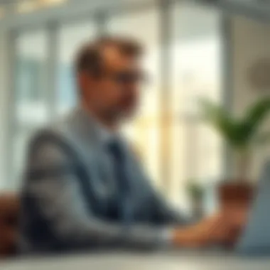 Lewis Allsopp in a modern Dubai office setting, discussing real estate trends