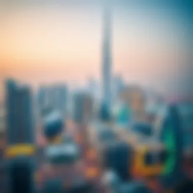 A skyline view of Dubai showcasing luxury properties and developments
