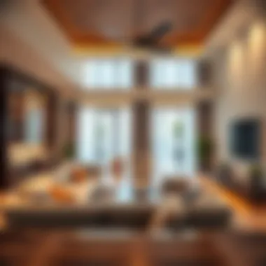 Contemporary Home Interior in Liwan Interior design of a contemporary home in Liwan highlighting modern amenities