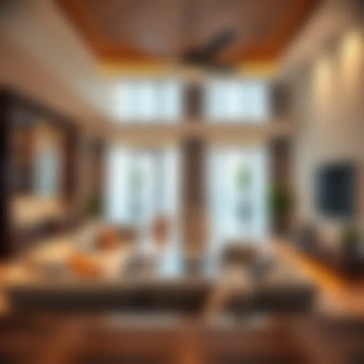 Contemporary Home Interior in Liwan Interior design of a contemporary home in Liwan highlighting modern amenities