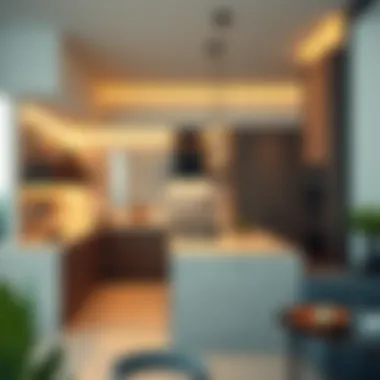 Modern kitchen featuring premium materials and smart technology