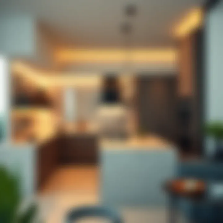 Modern kitchen featuring premium materials and smart technology