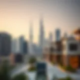 Stunning Dubai skyline showcasing luxury contemporary architecture