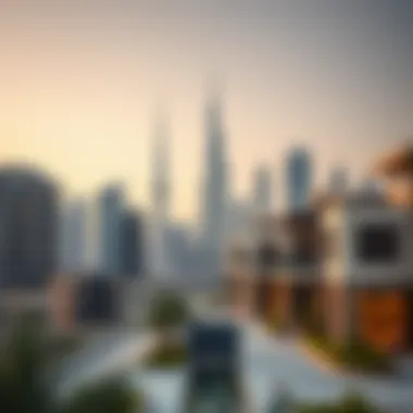 Stunning Dubai skyline showcasing luxury contemporary architecture