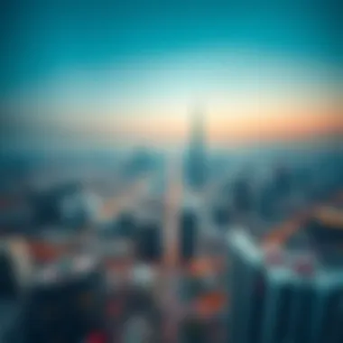 Aerial view of مركز الطوار القصيص showcasing its vibrant urban landscape