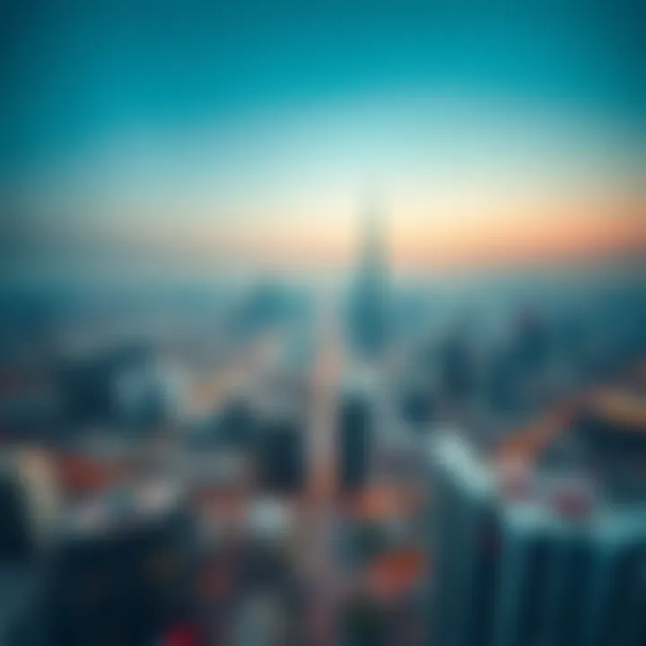 Aerial view of مركز الطوار القصيص showcasing its vibrant urban landscape