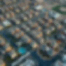 Aerial view of Mudon Views showcasing the community layout