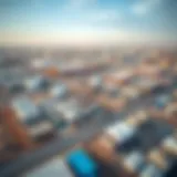 Aerial view of Mussafah Industrial Area showcasing diverse industries