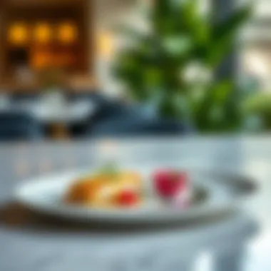 Culinary Masterpiece Exquisite dish presented artfully on a plate