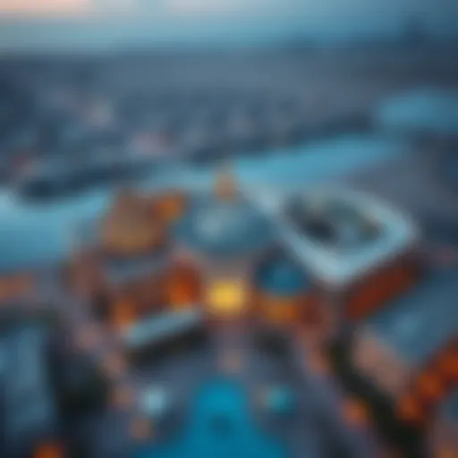 Aerial view of Pan Emirates location in Abu Dhabi