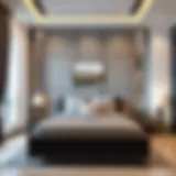 Stylish partition room showcasing versatile layout