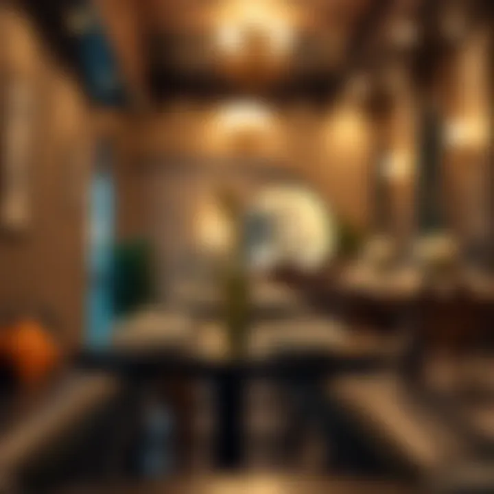 Charming hidden dining spot with ambient lighting and cozy atmosphere