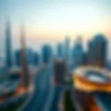 A panoramic view of Dubai's skyline showcasing modern architecture