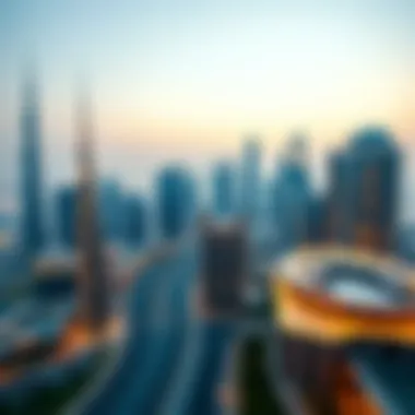 A panoramic view of Dubai's skyline showcasing modern architecture