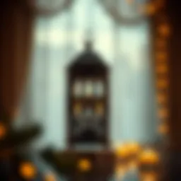 Elegant decorative lantern symbolizing Ramadan nights