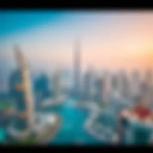 Aerial view of Dubai's skyline showcasing luxury real estate