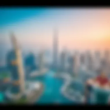 Dubai's Skyline: A Hub of Luxury Real Estate Aerial view of Dubai's skyline showcasing luxury real estate
