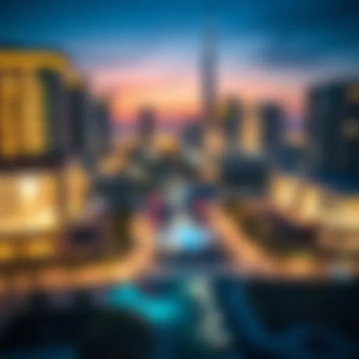 Graph depicting market trends and property values in Dubai