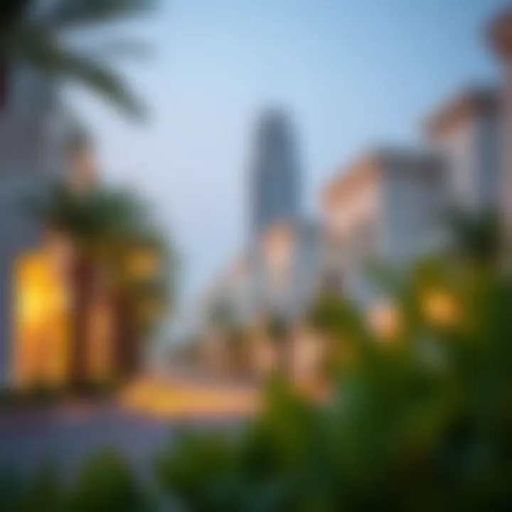 Serene streets of روضة البرشاء showcasing residential architecture