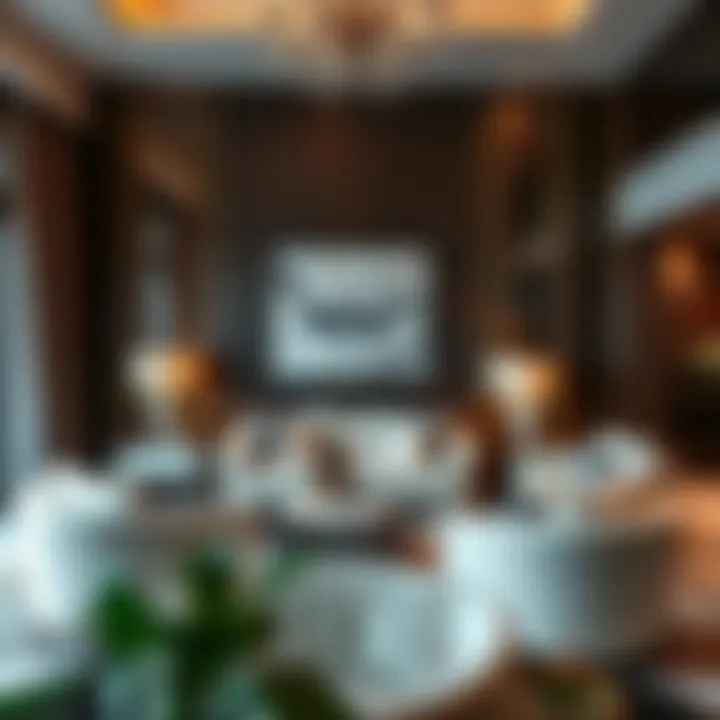 Elegant Art of Living Furniture in Dubai Luxury Apartment Elegant Art of Living furniture display in a luxury Dubai apartment