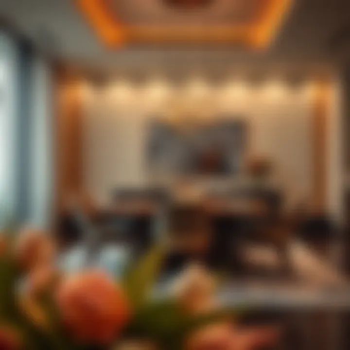 Sophisticated Dining Space with Art of Living Aesthetics Sophisticated dining space showcasing Art of Living aesthetics