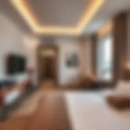 A cozy room rental in Al Barsha South showcasing modern decor