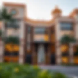 Exterior view of سنشري مول showcasing its architectural elegance