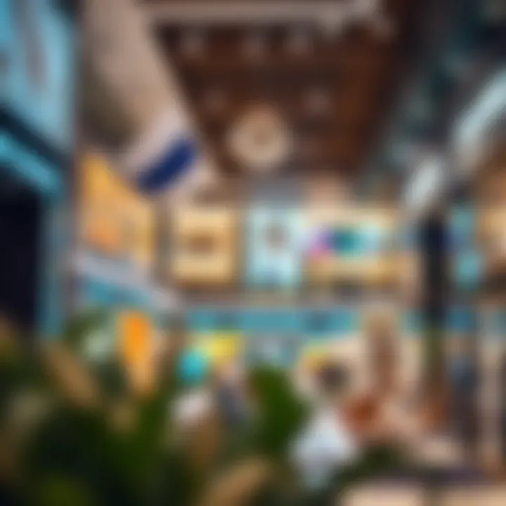 Diverse Retail Experience at سنشري مول Interior shopping area highlighting diverse retail options