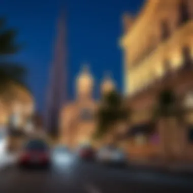 Historic Landmarks on Sheikh Rashid Bin Saeed Street Historic landmarks along Sheikh Rashid Bin Saeed Street reflecting Dubai's heritage