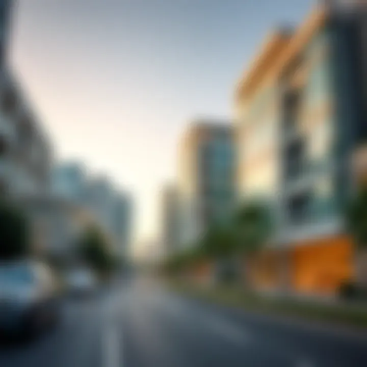 Modern architectural developments on Sheikh Rashid Bin Saeed Street symbolizing urban growth
