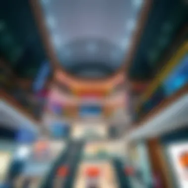 Architectural Brilliance of Urban Shopping Malls Architectural marvel of a modern shopping mall