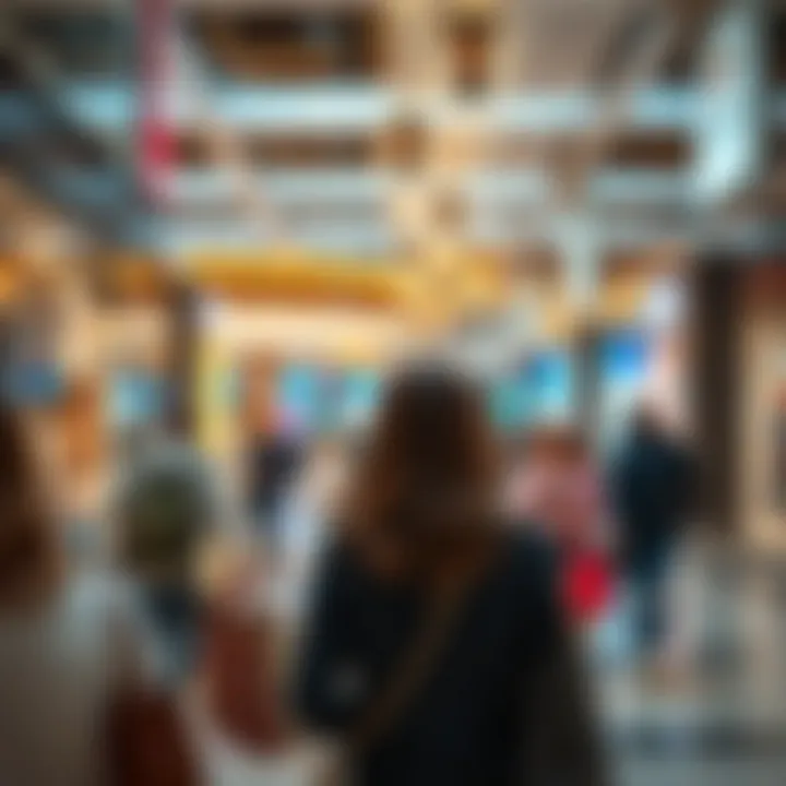 Consumer Behavior Trends in Shopping Malls Engaged consumers exploring shopping experiences