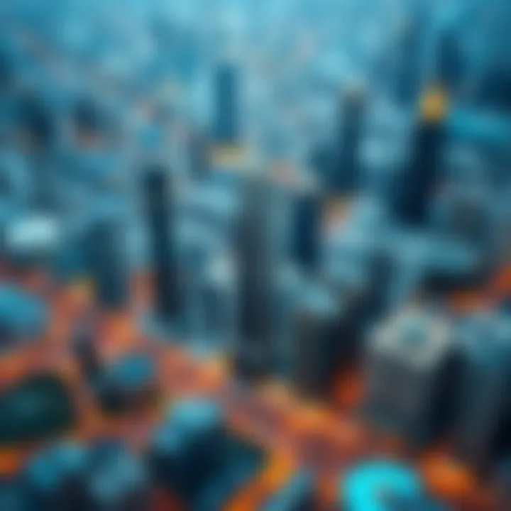 Aerial view of CBD International City showcasing the layout