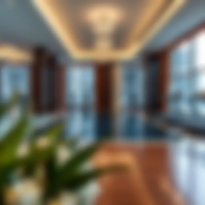 Amenities in studio apartments like gym and pool