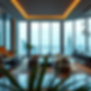 Luxurious interior design of Address Sky View