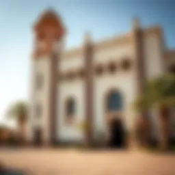 Exterior view of the Al Shindagha Museum showcasing its architectural beauty