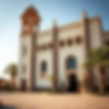 Architectural Beauty of Al Shindagha Museum Exterior view of the Al Shindagha Museum showcasing its architectural beauty