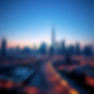 Dubai skyline showcasing modern architecture