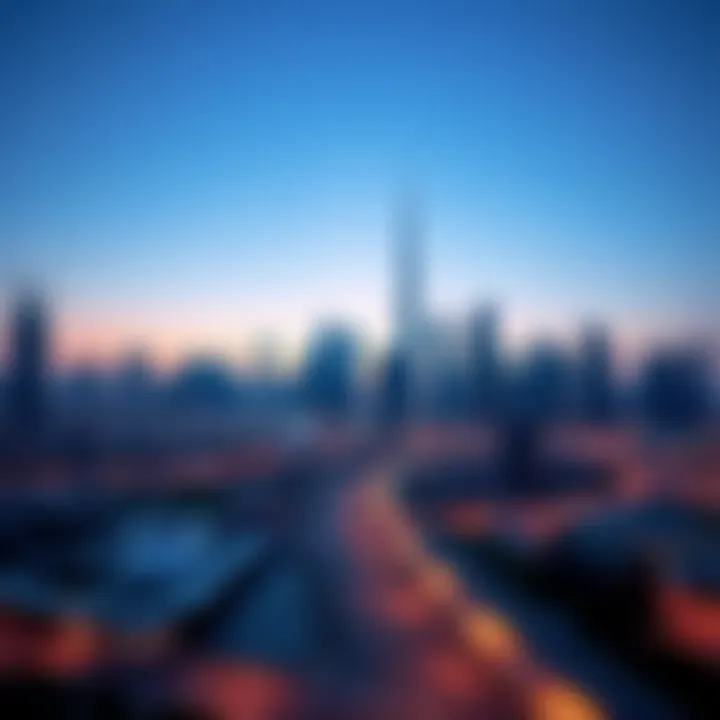 Dubai skyline showcasing modern architecture