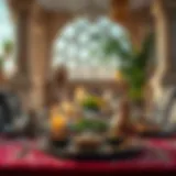 A Traditional Iftar Meal Setting Traditional Iftar meal setting